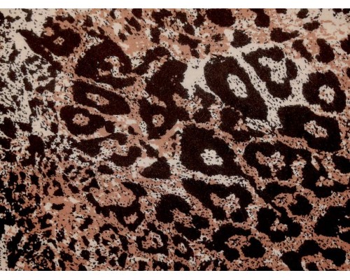 Panama Viscose Fabric - Leopard print